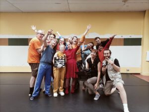 Die Crew des Filmworkshops "Bad Luck"